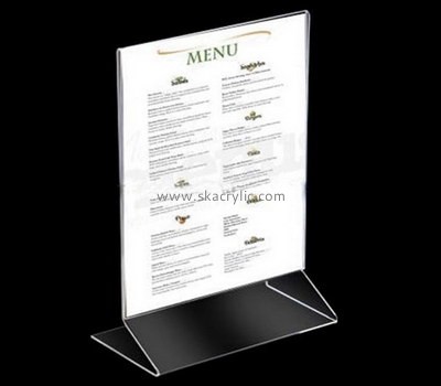 Acrylic suppliers customize plastic display signs acrylic menu stand SH-143