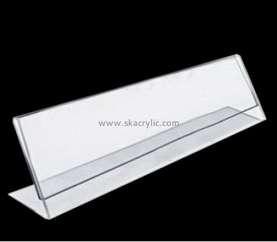 Customized acrylic plastic table stands acrylic price tag holders acrylic display signs SH-085