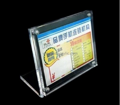 Acrylic products manufacturer customize table top display signs retail display sign holders SH-207