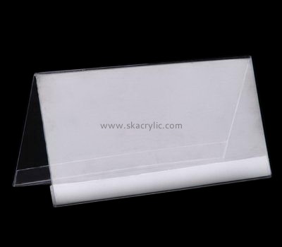 Acrylic company customize acrylic counter top display reserved sign holders SH-213