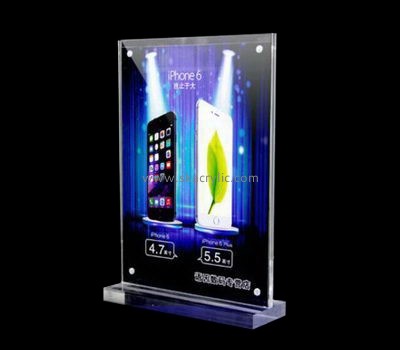 Acrylic display manufacturers customize 8x10 clear plastic acrylic paper sign holder stand SH-246