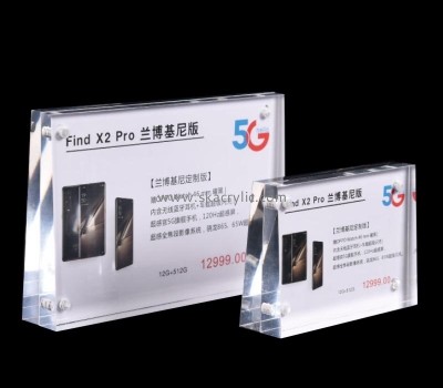 Perspex display manufacturer custom acrylic countertop price display sign block SH-742