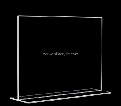 Acrylic display manufacturer custom plexiglass table menu sign holder SH-799