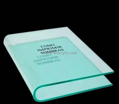 Custom wholesale acrylic U shape desktop book holder BH-2432