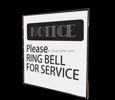 Custom wholesale acrylic wall mounted notice sign holder BS-330