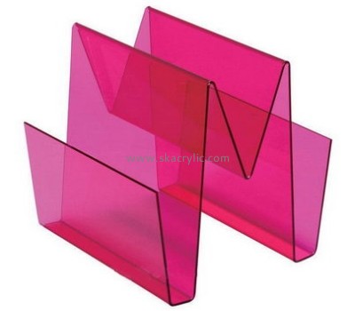 Wholesale acrylic brochure holder floor stand paper file holder a4 plastic document holder BH-139