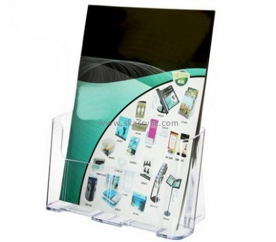 Custom acrylic lucite magazine rack perspex brochure holders flyer display stand BH-232