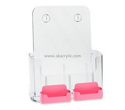 Custom acrylic brochure display stands pamphlet rack brochure and business card holder BH-260