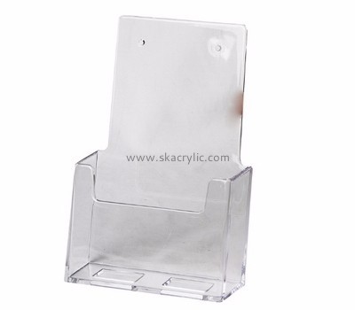 Customized acrylic tri fold brochure holder leaflet stand leaflet holders wall mounted BH-262