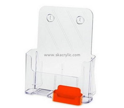Custom literature holder stand acrylic stands for display wall mounted brochure rack BH-272