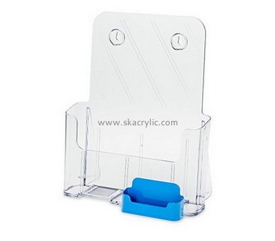 Customized brochure wall display plastic flyer stand literature display holder BH-274