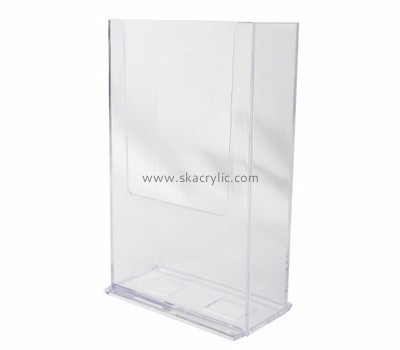 Custom clear acrylic table top literature holder display brochure organizer BH-354