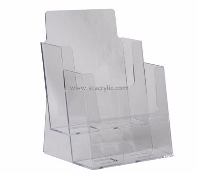 Custom acrylic plexiglass flyer stand catalog brochure holders BH-357