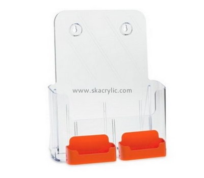 Custom acrylic plastic pamphlet display wall mount rack card holders BH-395