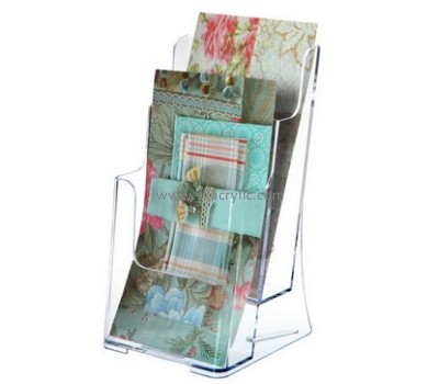 Perspex manufacturers custom acrylic pamphlet flyer holder BH-458