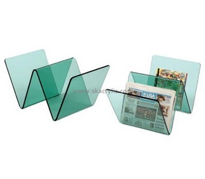 Plexiglass company custom acrylic file folder organizer magazine rack BH-483