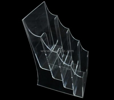 Acrylic plastic supplier custom clear plastic prototype fabrication brochure holders BH-947