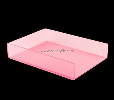 Acrylic plastic supplier custom perspex desk file organiser BH-1095