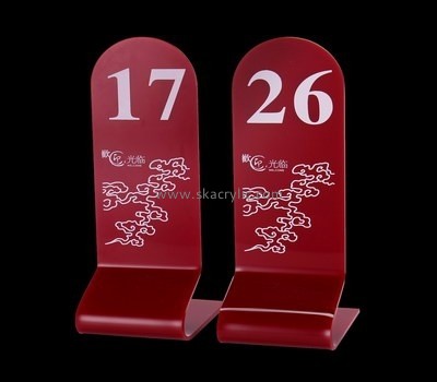 Customized acrylic wedding table numbers SH-300