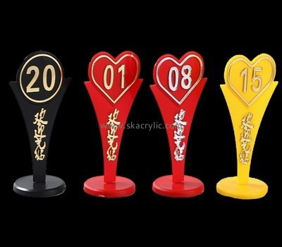 Customized acrylic table numbers SH-299