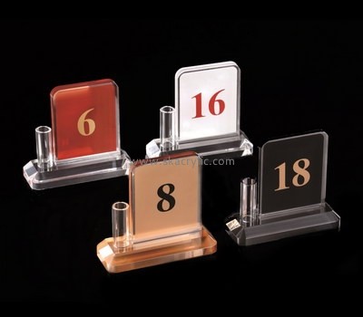 Customized acrylic table number stand SH-306