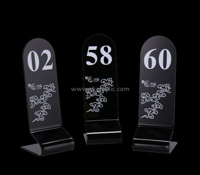 Customized acrylic cheap table number holders SH-308