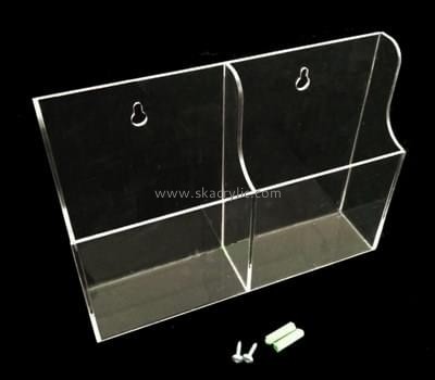 Customize perspex pamphlet holder wall mount BH-1317