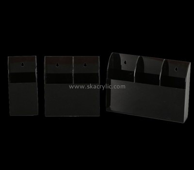 Customize black acrylic literature holder wall mount BH-1464