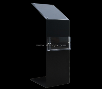 Customize lucite floor standing poster holder BH-1654
