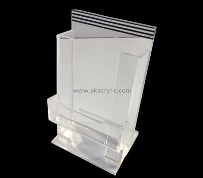Customize plexiglass a4 literature holder BH-1744
