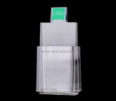 Customize plexiglass a4 free standing leaflet holder BH-2013