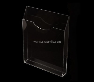 Custom clear acrylic vertical literature holder BH-2156