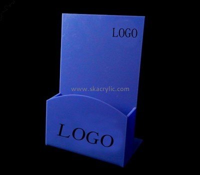 Custom blue acrylic pamplet holder BH-2167