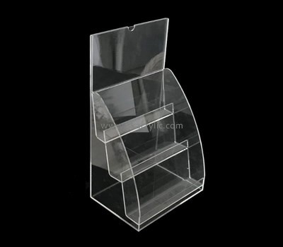 Custom clear acrylic 3 tiers pamphlet holders BH-2196