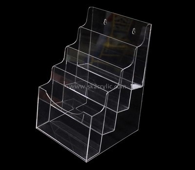 Custom wall 4 tiered acrylic pamphlet holders BH-2204