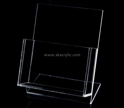 Custom table top clear acrylic brochure holder BH-2254