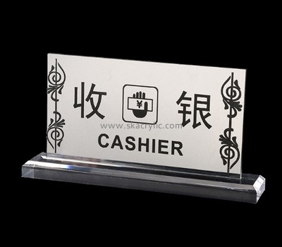 Custom acrylic cashier sign SH-681
