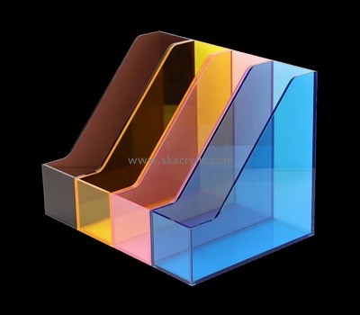 Acrylic manufacturer customize colorful acrylic document holder office file organizer BH-2262
