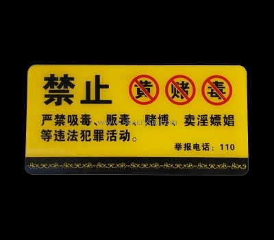 Custom warning sign BS-180