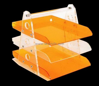 Factory wholesale 3 layers acrylic file holder BH-009