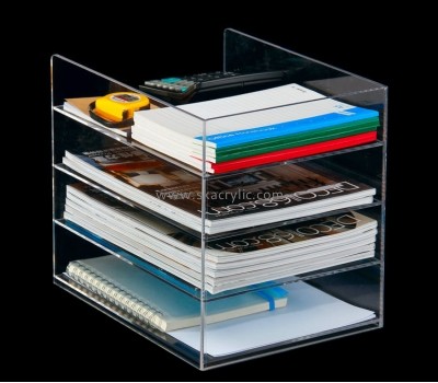 Factory wholesale 4 tiers  acrylic a4 paper holder BH-015
