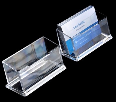 Custom design acrylic plastic business card holder name card holder BH-033