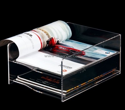 Factory direct sale acrylic brochure holder plexiglass magazine holder a4 paper holder plastic BH-040