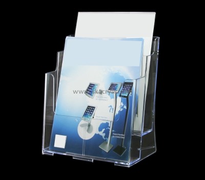 Hot selling acrylic brochure holder menu holder magazine holder BH-043