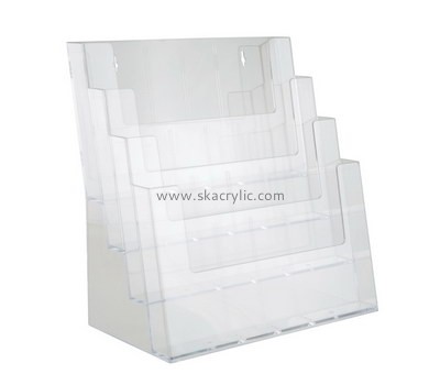 Factory hot sale wall mounted acrylic file holder acrylic brochure holder a4 plastic document holder BH-088