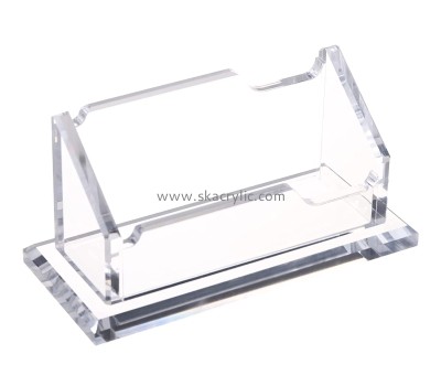 Customized acrylic display holder clear plastic paper holder acrylic business card holder BH-105