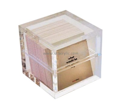 Acrylic display manufacturers custom cheap acrylic plastic business place card holders box BH-464