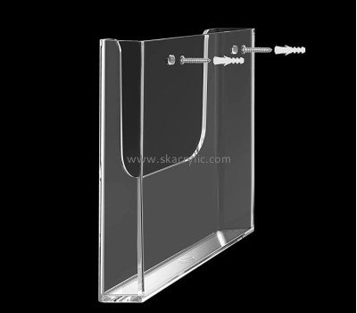 Perspex manufacturers customized acrylic leaflet dispensers holder wall mounted BH-487