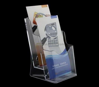 Acrylic manufacturers china customized table top brochure holder leaflet display rack BH-512