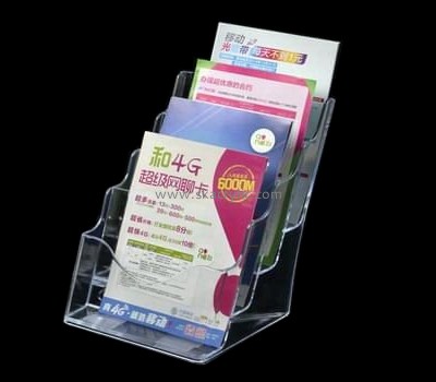Acrylic manufacturers china customized brochure literature wall display rack BH-529
